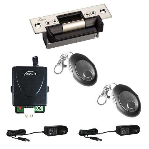 7" Lcd Monitors kit outdoor camera Electric Strike Lock+wireless remote control 